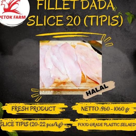 

JH8 Fillet Dada Slice Tipis (18 - 20 Potong) Kemasan 1 kg