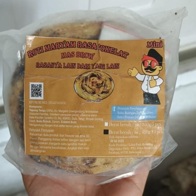 

(Expert) Roti maryam mini coklat isi 10 masbrow