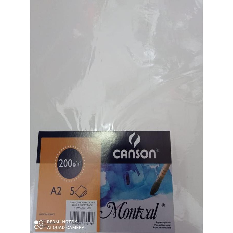 

Sale Canson Montval 200 Gsm A2 / Kertas Gambar / Cat Air / Watercolor Pap