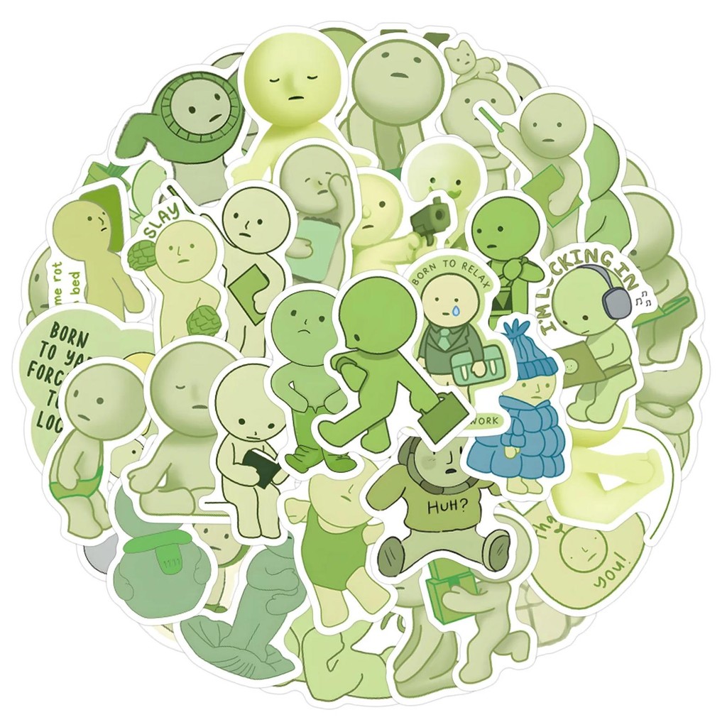 

60Pcs Cute Smiski Corner Lord Graffiti Stickers Vinyl Waterproof Decals For Diy Skateboard Notebook Phone Guitar Sticker Kid Toy
