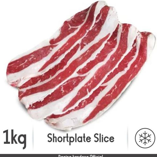 

JH8 Shortplate US Beef | Slice Beef | 1kg (Daging Kandang)