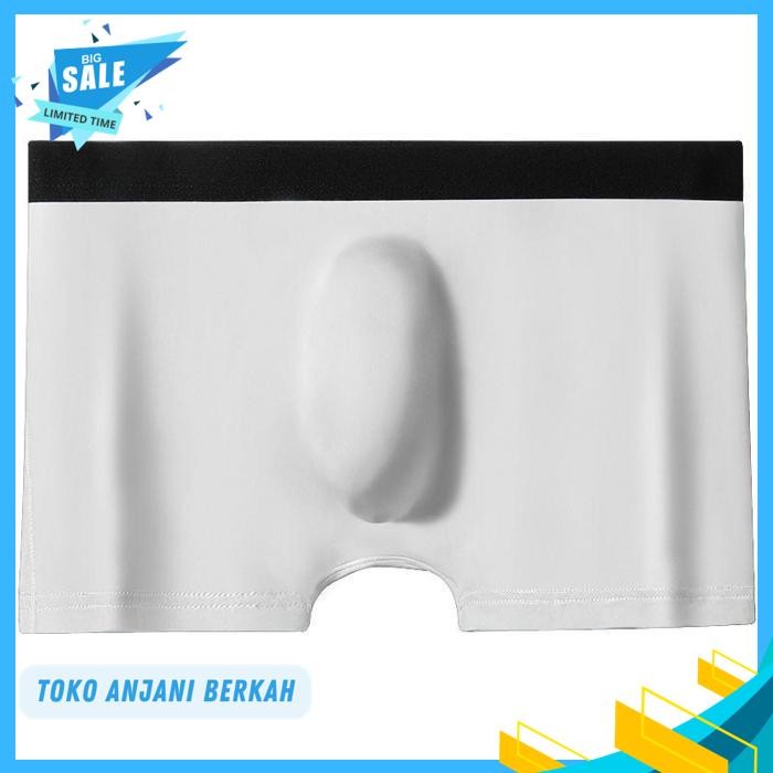 AOELEMENT SEAMLESS BOXER CELANA DALAM PRIA TANPA JAHITAN WHITE AOW / AOELEMENT SEAMLESS BOXER CELANA