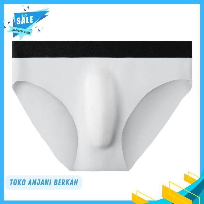 AOELEMENT SEAMLESS BRIEF CELANA DALAM PRIA TANPA JAHITAN WHITE AOW / AOELEMENT SEAMLESS BRIEF CELANA
