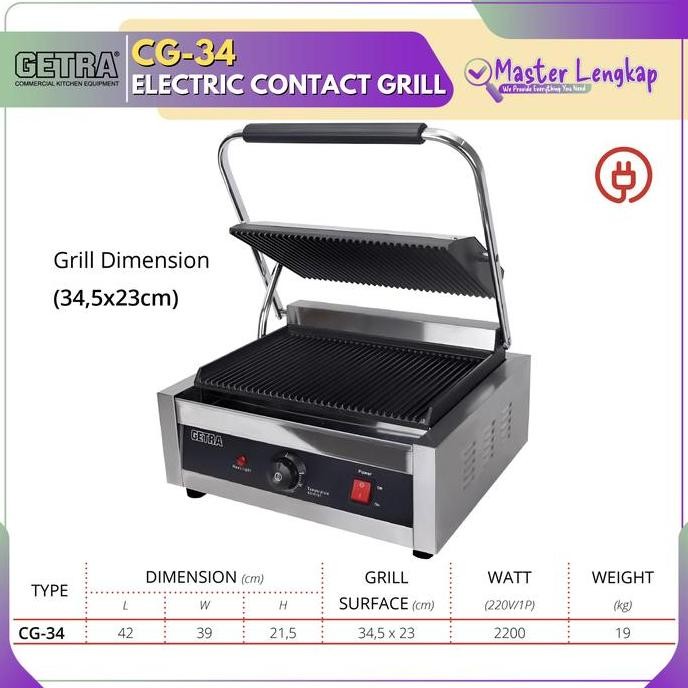 Murah Getra Electrical Contact Grill Cg-34 / Cg34 / Cg 34