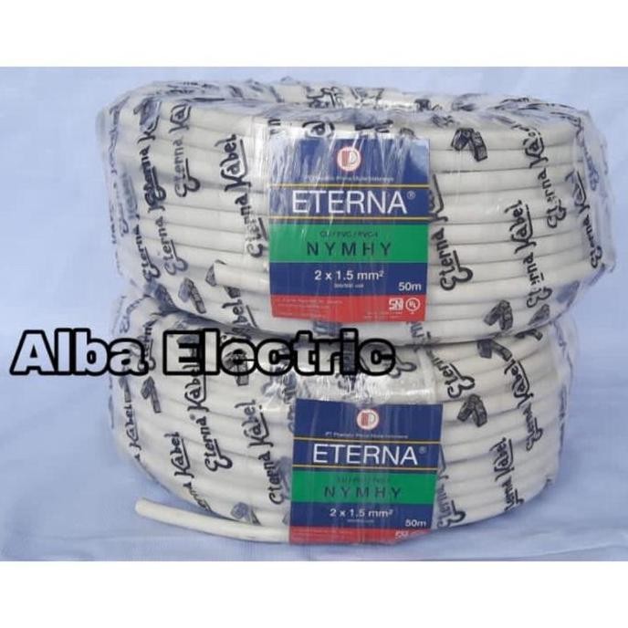 [Expert] Kabel ETERNA 2x1.5 mm NYMHY Meteran Kabel ETERNA 2x1.5