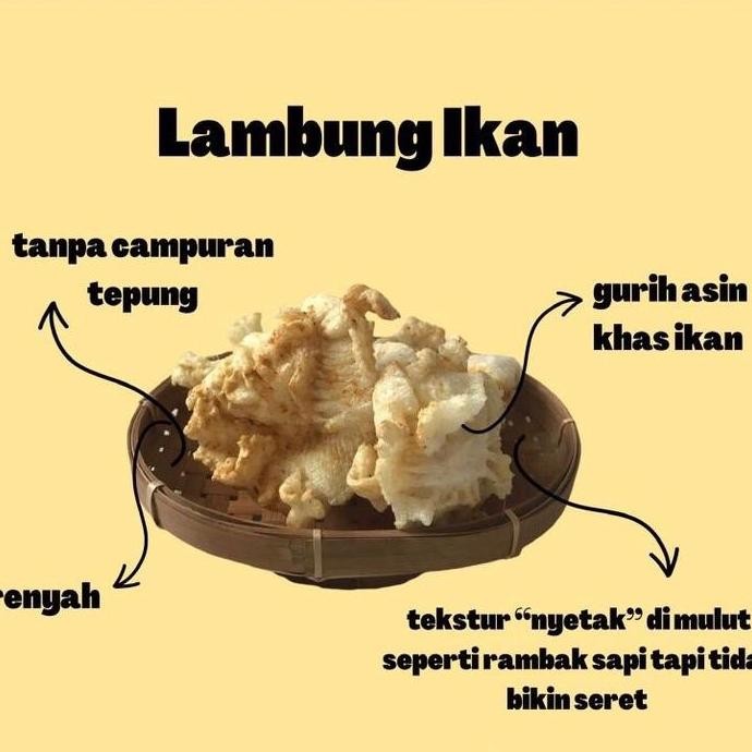 

(Oleh Oleh Surabaya) Kerupuk Lambung Ikan Enak dan Gurih 100gr