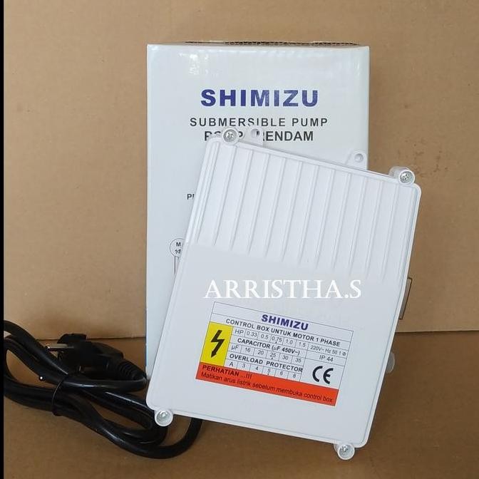 ] Control Box Submersible Satelit Shimizu 0.75 HP. 3/4 PK