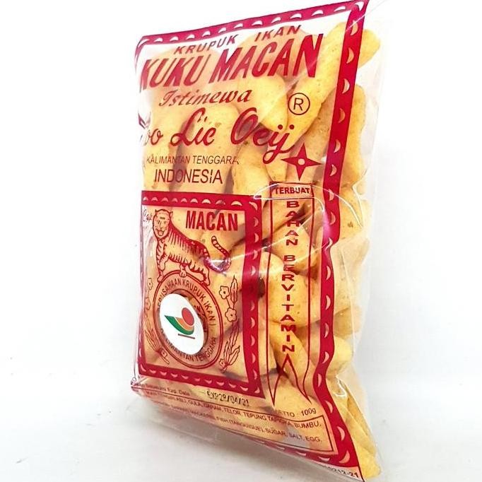 

HOO LIE OEIJ KERUPUK IKAN KUKU MACAN 100gr | KHAS KALIMANTAN CAP ASLI