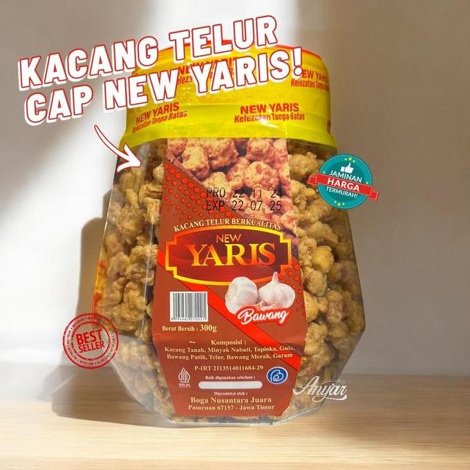 

Kacang Telur Bawang cap Yaris (Pedas)