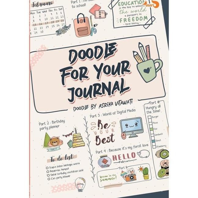 

Doodle For Your Journal Colng Book Buku Mewarnai Anti Stress