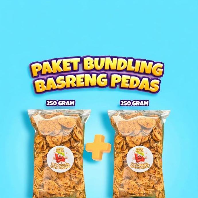 

PAKET HEMAT 2PCS KEMASAN PRAKTIS 250GRAM BASRENG CHILI OIL Makanan Cemilan Snack Food Pedas Kering