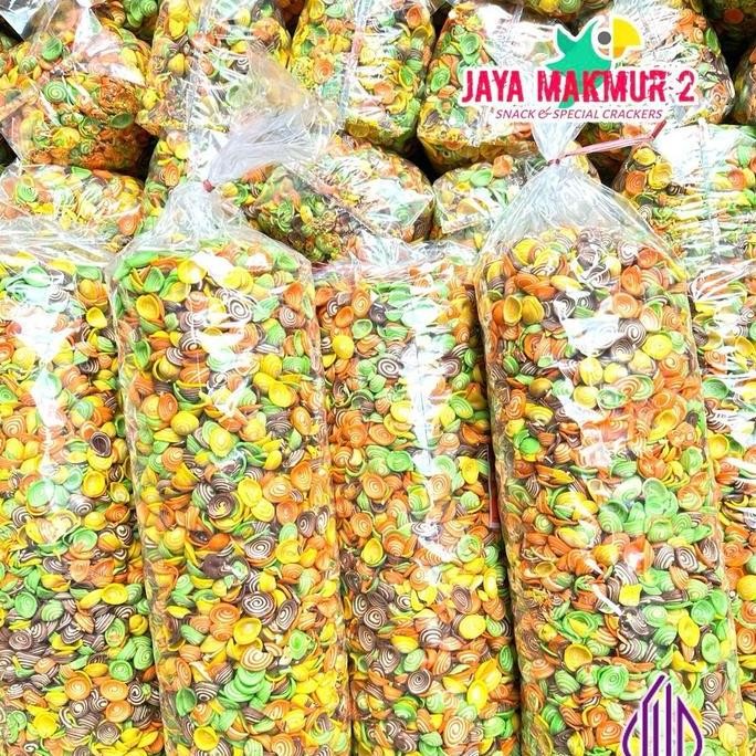 

1kg kuping gajah mini RAINBOW snack camilan food