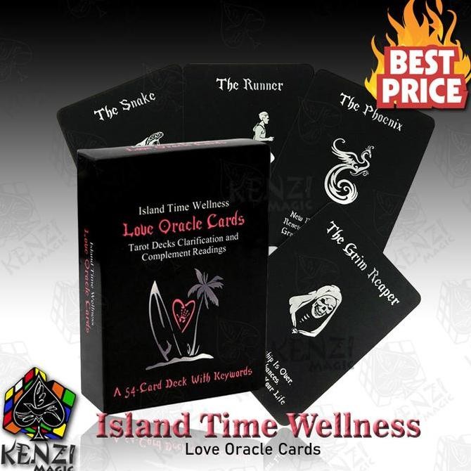 Sale Love Oracle Card Island Time Wellness Black Kartu Oracle