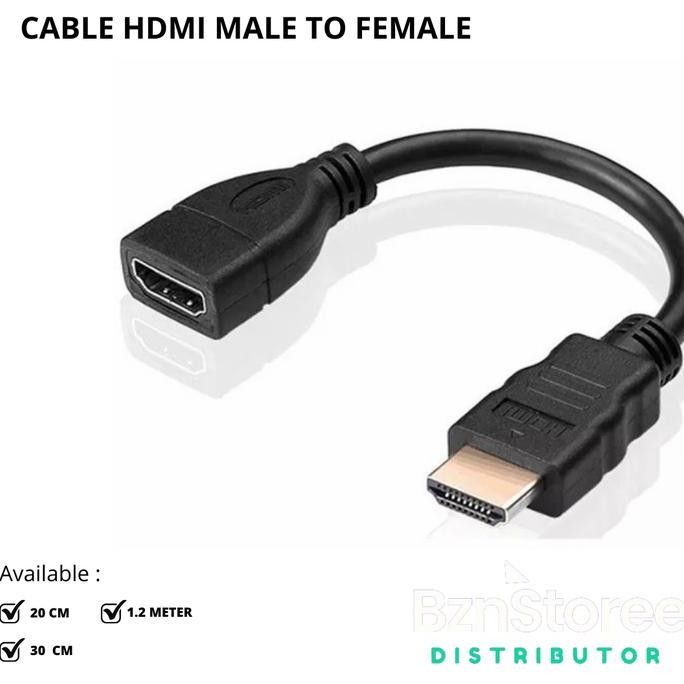 monggo] kabel hdmi m to hdmi f 30cm /kabel hdmi extention 1.2m /Kabel Hdmi