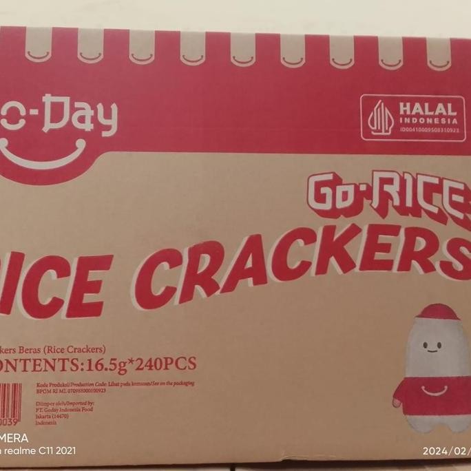 

Biskuit Go Day Rice Crackers 1 pack isi 60pcs