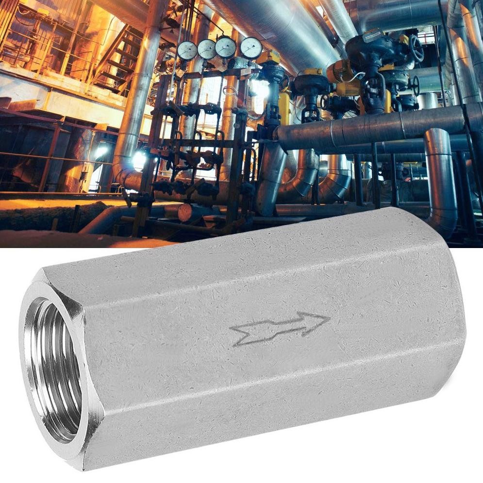 Premium Check Valve Angin 1/4 Inch One Way Valve 1/4" No Return Valve Brass High Quality