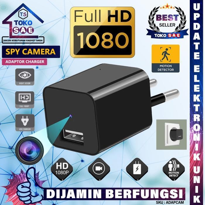 Spy USB Charger Camera Adaptor Hidden Spycam Kamera Pengintai Mini Cam