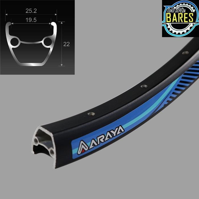 Velg Rims Sepeda Mtb 26 Araya 925B Lubang 32 Alloy Double Wall Jepang Original Dan Terpercaya