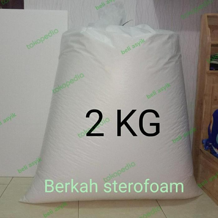 Styrofoam butiran isi bantal guling