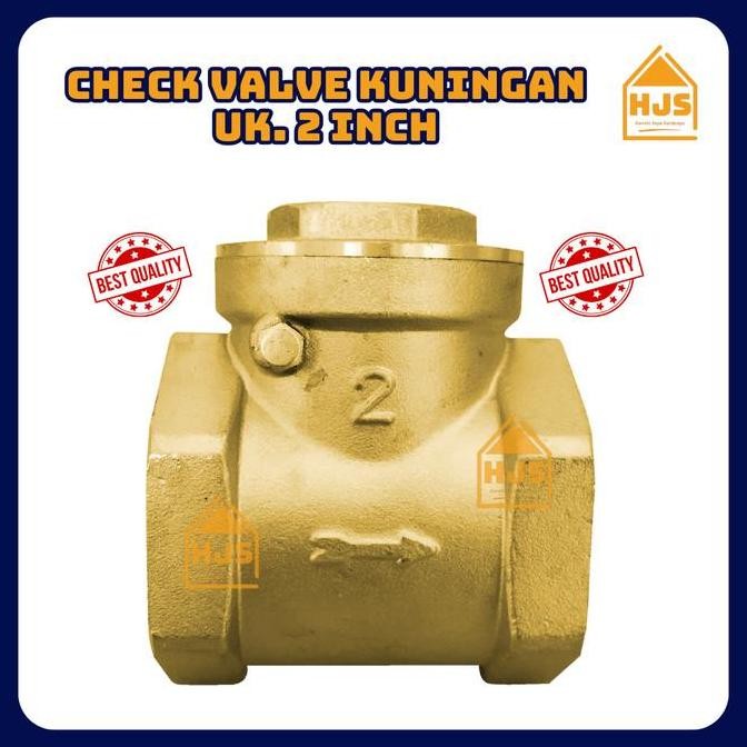 [HJS] Check Valve Kuningan 2 Inch / Klep Tabok 2" Kuningan