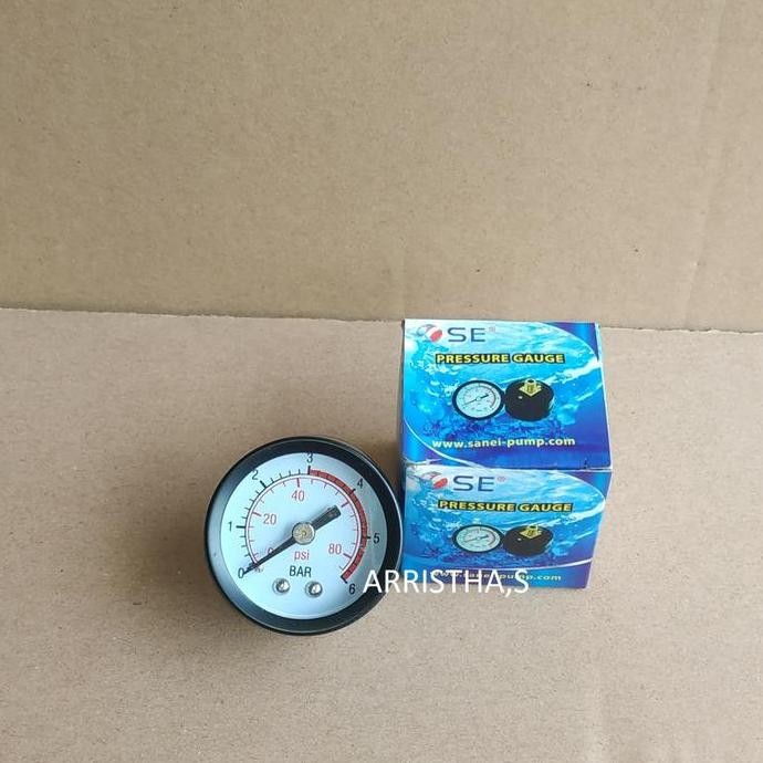 ><><><] Pressure Gauge Tekanan Pompa Air/Amper 1/4"