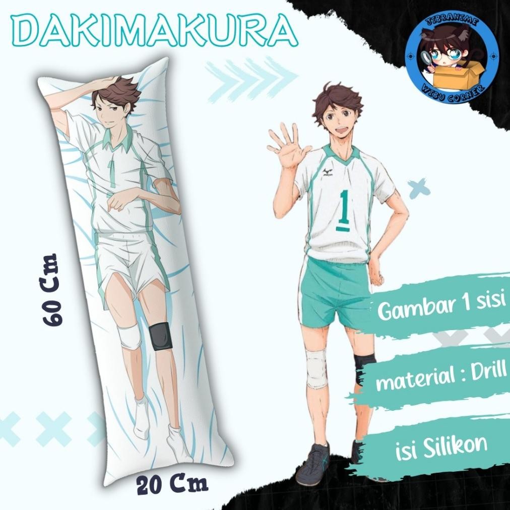dakimakura / guling anime Oikawa Toru Haikyuu 60x20 cm sudah isi AST