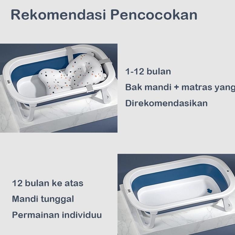 [Ready stock]Bak mandi bayi Bak mandi bayi lipat Bak mandi lipat Tempat mandi Bak bayi mandi lipat B