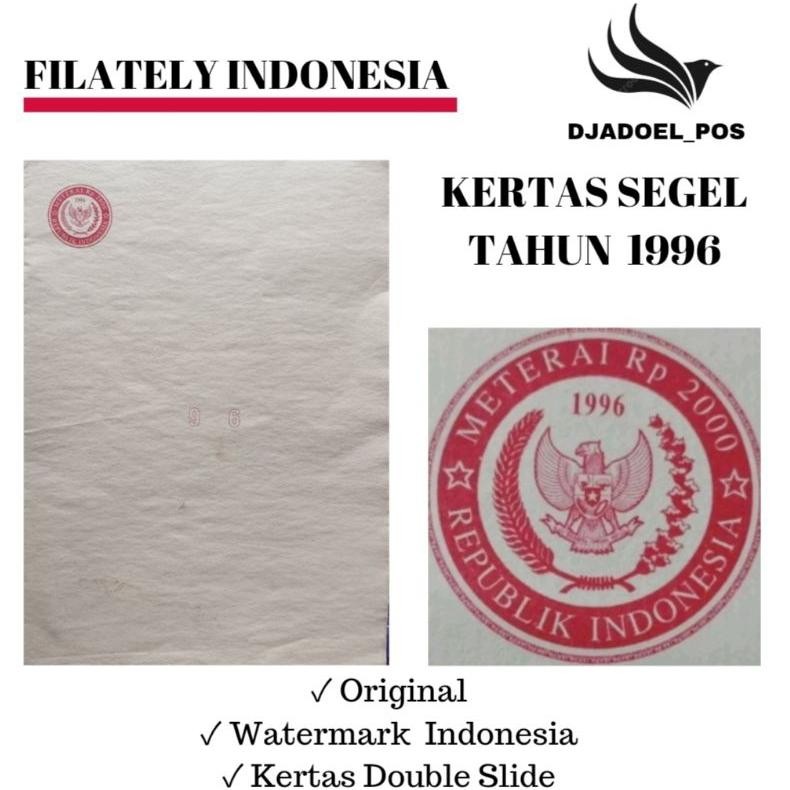 

KERTAS SEGEL TAHUN 1996 Double Asli DiM