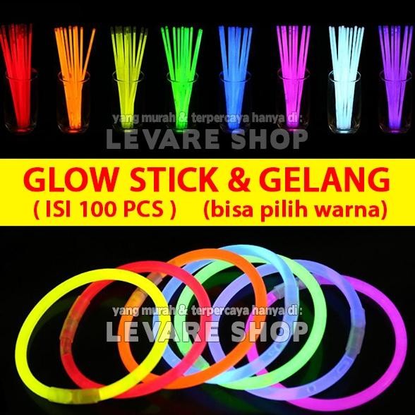 Glow Stick Gelang Glowing in the Dark - Stik Fosfor Nyala Aksesoris Pesta Konser Party dll - Hijau B