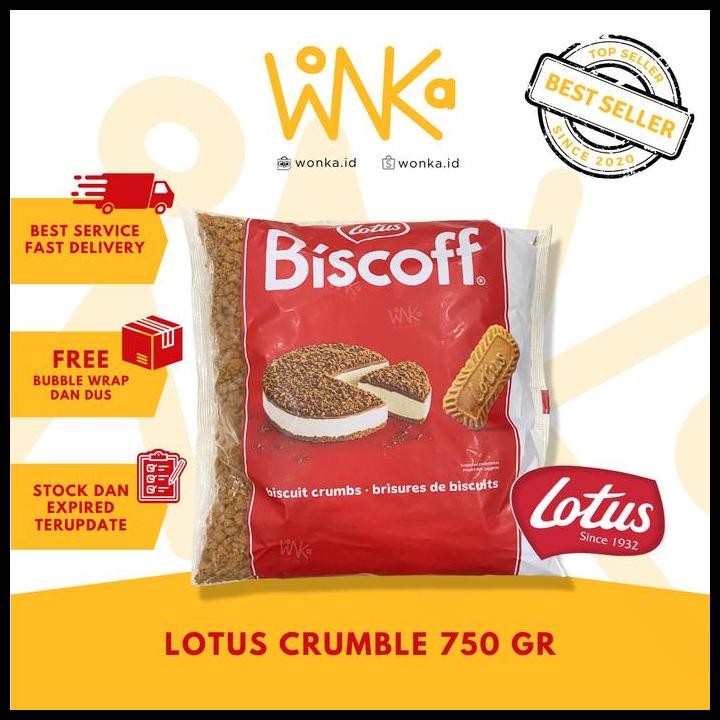 

Terlaris Lotus Bisoff Cookie Crumble - Dessert Topping Cheese Cake Biscuit Good Quality