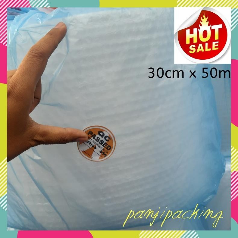 

Bubble wrap 30cm x 50m Bening putih bubblewrap Bandung roll buble meteran DiM