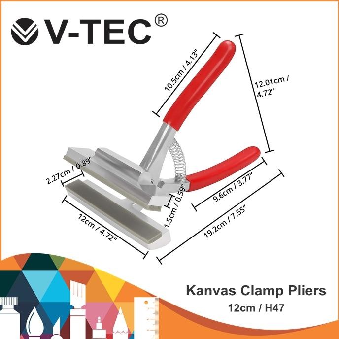 

V-Tec Kanvas Clamp Pliers 12cm / H47 / Tang Penjepit Kanvas / Penjepit Kanvas / Alat Jepit Kanvas DiM