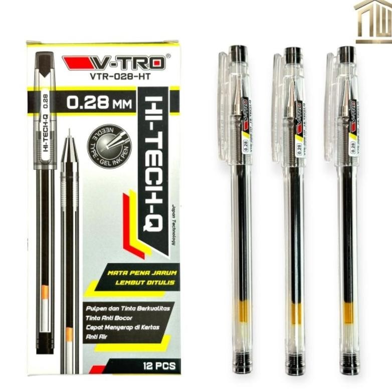

Pulpen / Ballpoint / Pen Gell Hi Tech 0.28 V-TRO (12 Pcs) DiM