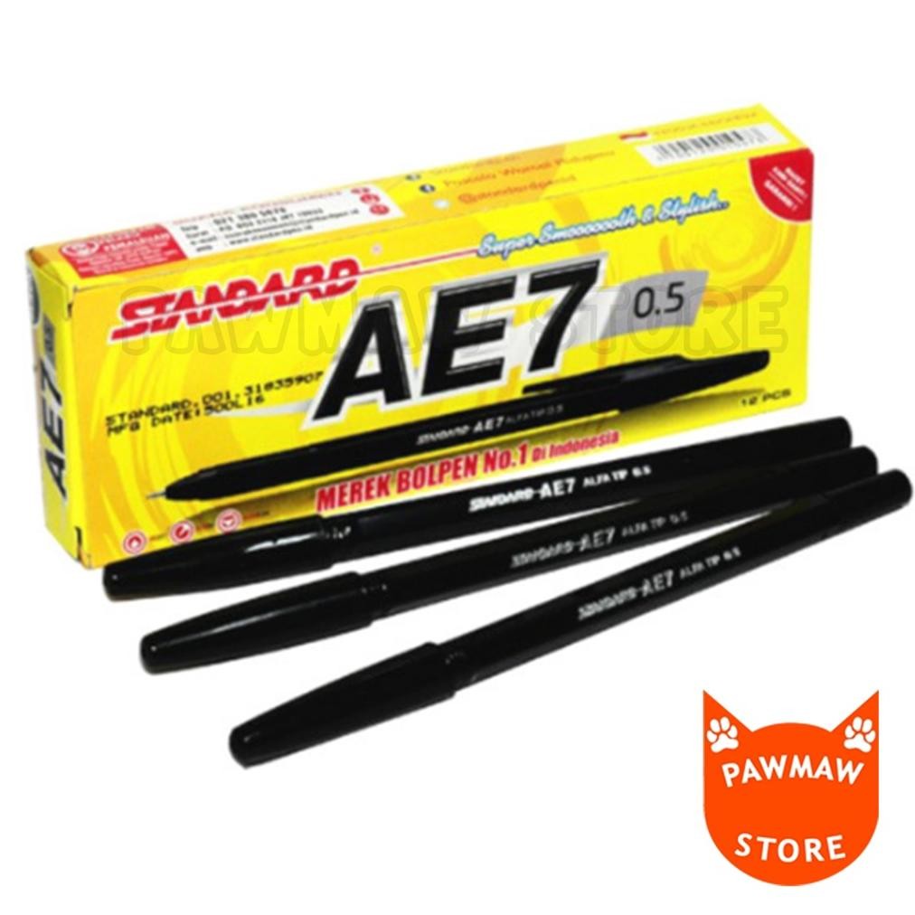 

Pulpen Standard AE7 Hitam ( PACK ) DiM