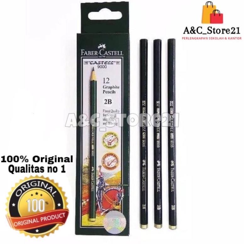 

Pensil Faber castell 2B Original Qualitas no 1 DiM