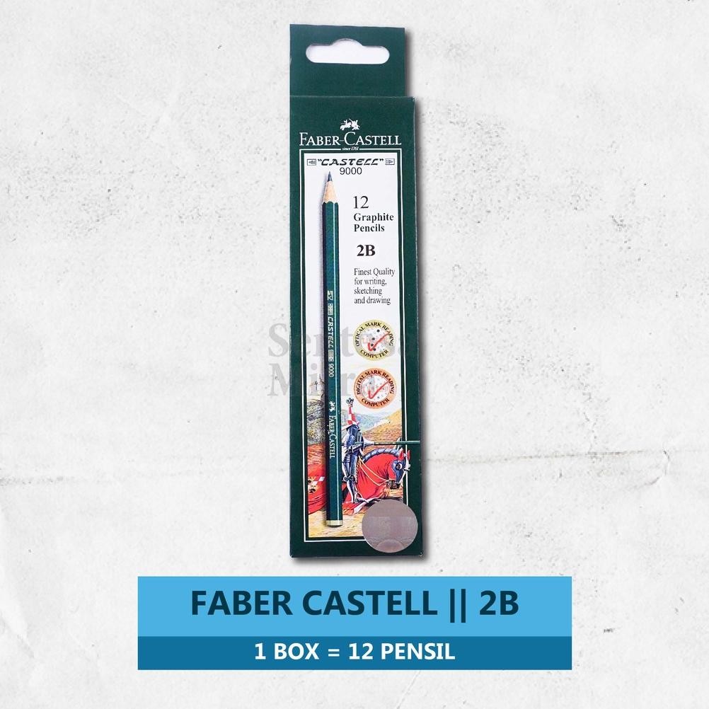 

Pensil Kayu 2B Faber Castell Tipe 9000 Pensil Ujian Komputer murah OMRC DMRC DiM
