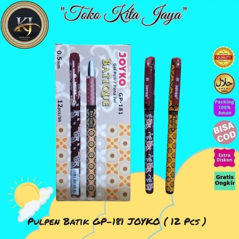 

Pulpen Batik GP-181 JOYKO ( 12 Pcs ) DiM