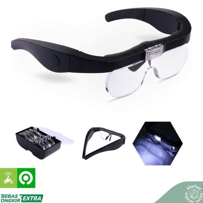 

Sale Kacamata Pembesar 5X Magnifier Led Service, Reparasi, Baca Original