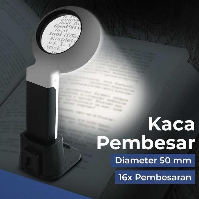 

Sale Kaca Pembesar Service Baca Lup Lipat Kaca Lampu Led Zoom Magnifier 16X