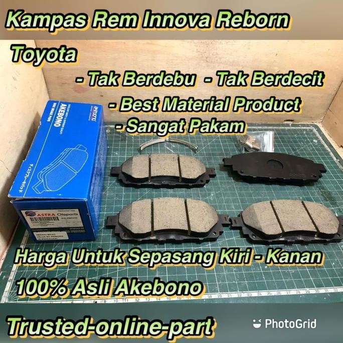 Kampas Rem Innova Reborn Depan 100% Asli Akebono