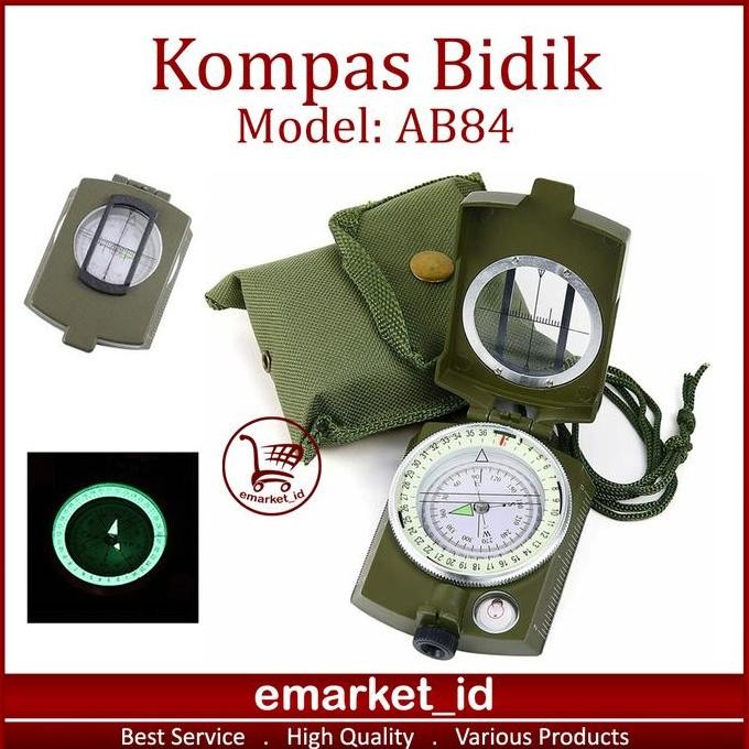 

Sale Kompas Bidik Prisma Ab84 / Military Compass Lensatic Outdoor Camping