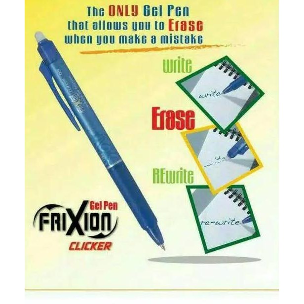 

HJK Pulpen Frixion Clicker / Pilot Frixion Clicker / Erasable Pen 100% ORIGINAL