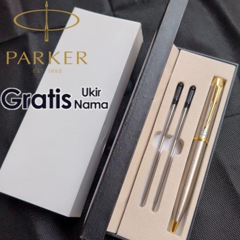 

HJK Pulpen Profesional Gifset Box Pen Parker Twist Action 2 Refill Pen Gratis Grafir Nama