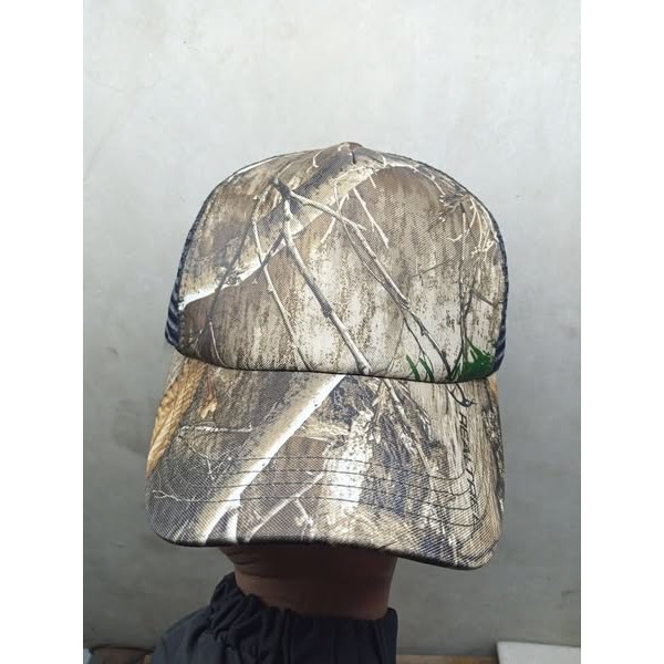 topi camo berburu topi jaring