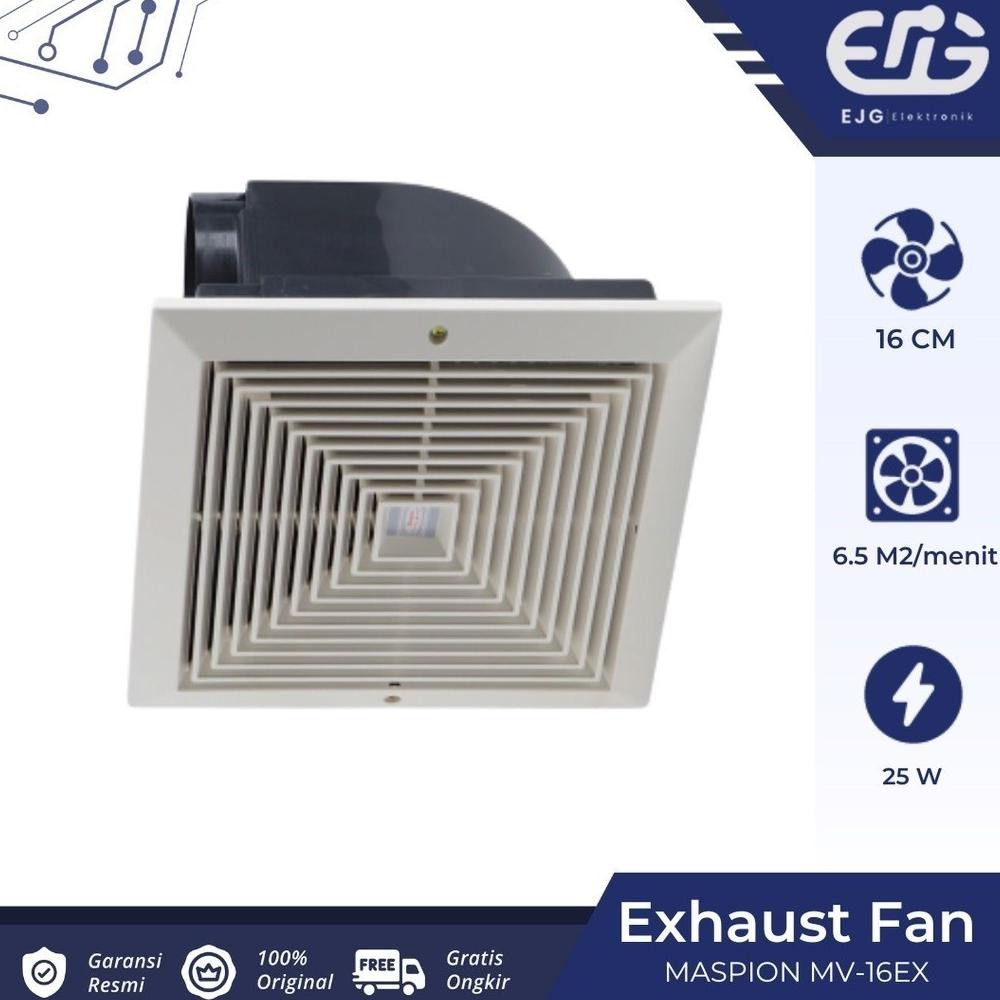 NEW Maspion Exhaust Fan MV-16EX Exhaust Plafon MV16EX / MV16 EX / MV 16EX / MV-16 EX [terbaik][terla