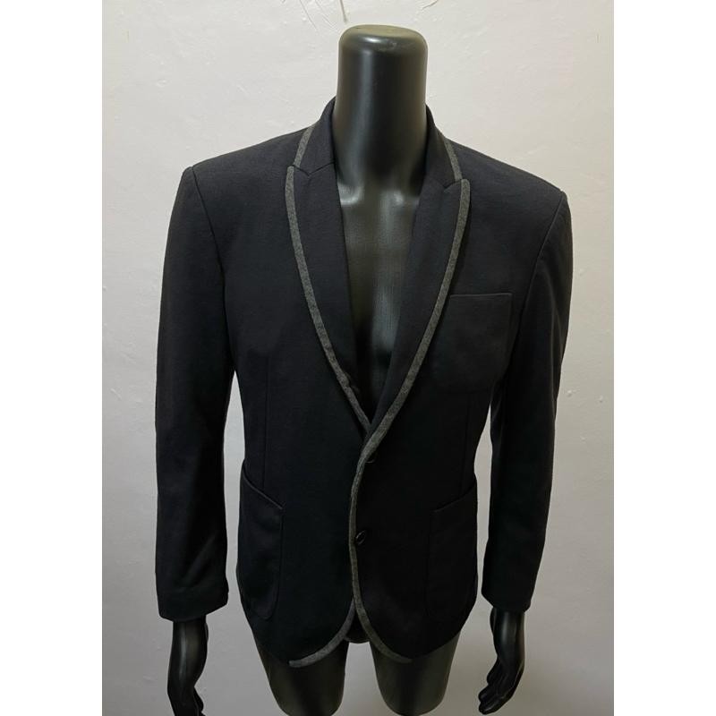 Zara Man Blazer Hitam Jas Elbow Casual M Terbaru Best Quality 100% Original