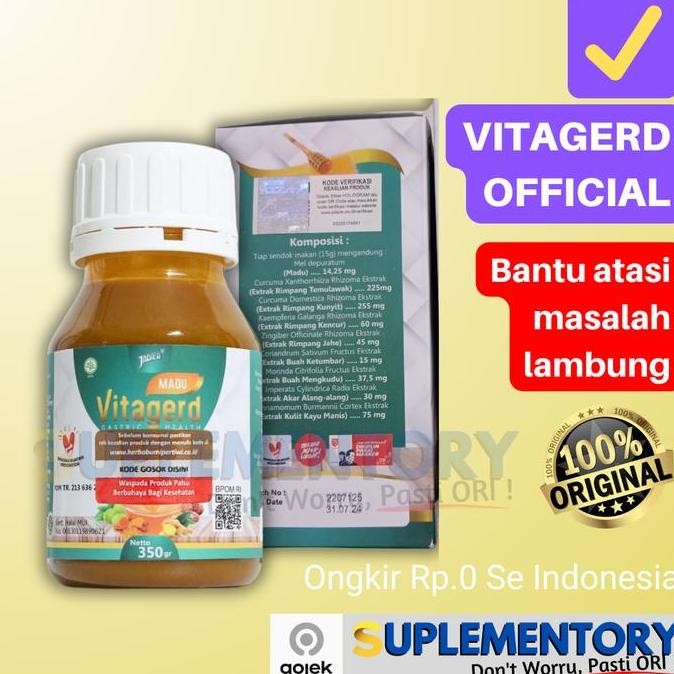 

NEW Madu VITAGERD Original BPOM Obat Herbal Lambung Maag Asli Vita Geerd Vitagred Vitaged Asli Official Store READY
