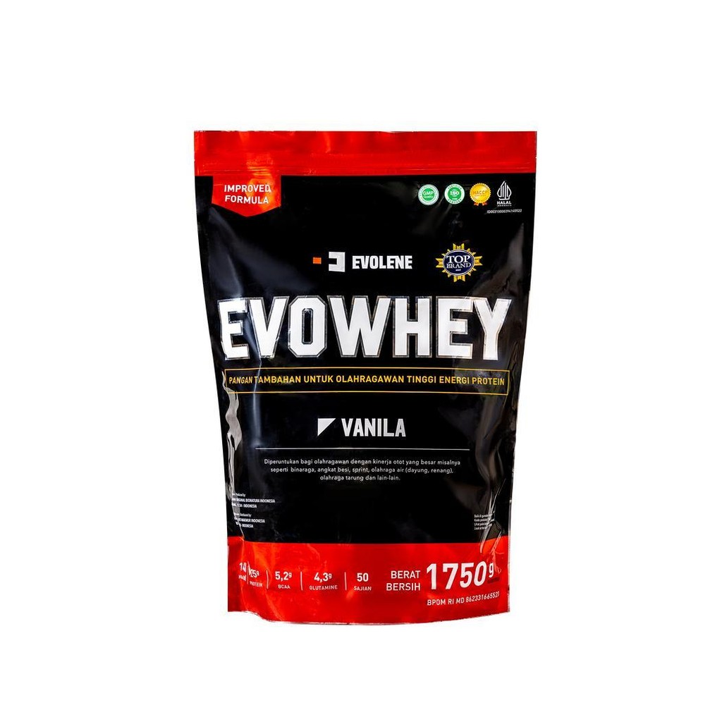Evolene Evowhey Whey Protein Isolate & Concentrate 50 Sachet 1.75 Kg