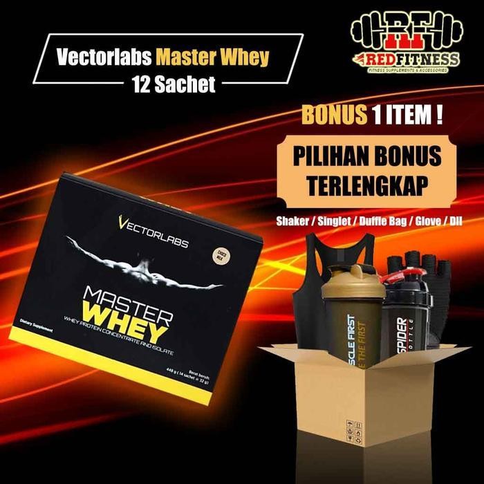 Vector Labs Master Whey Box 12 Sachet / Vectorlabs Protein 1 Lb / Lbs