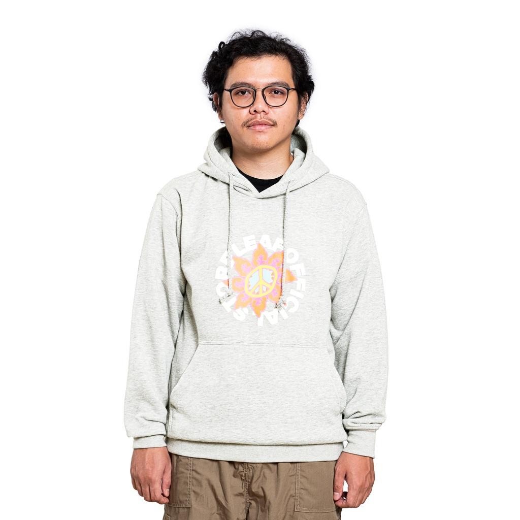 Leaf Los Peace Misty Grey Hoodie Termurah Best Quality 100% Original